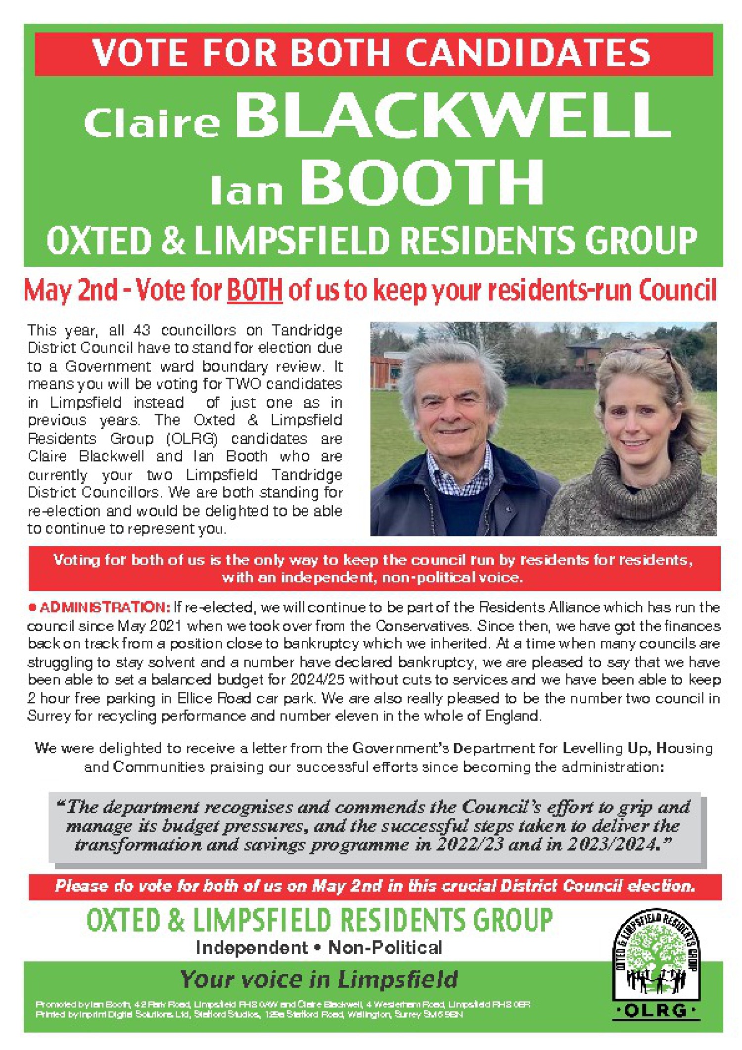Limpsfield Leaflet